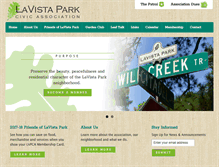 Tablet Screenshot of lavistapark.org